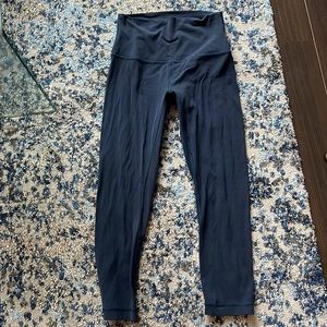 Navy Cropped Lululemon Leggings